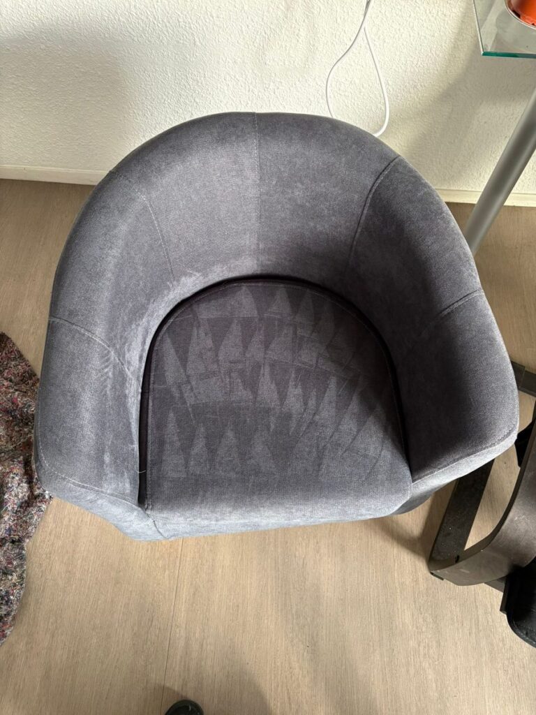 Chaise après nettoyage professionnel