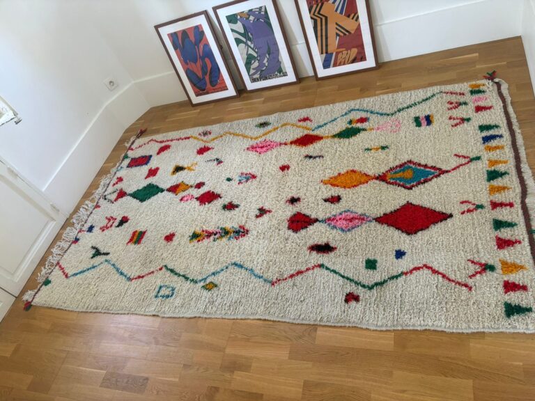 Tapis berbère après nettoyage professionnel