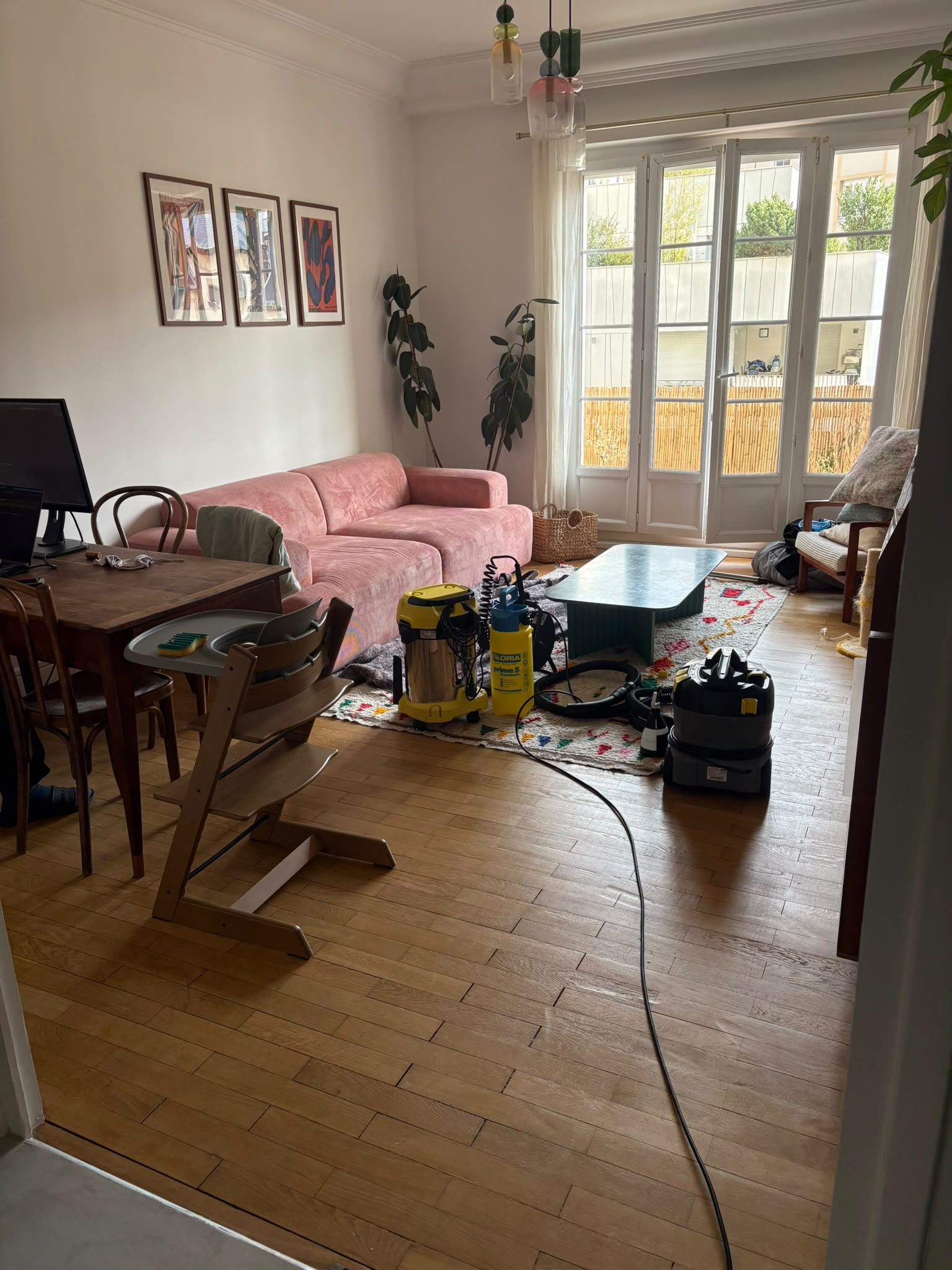 Tapis avant nettoyage